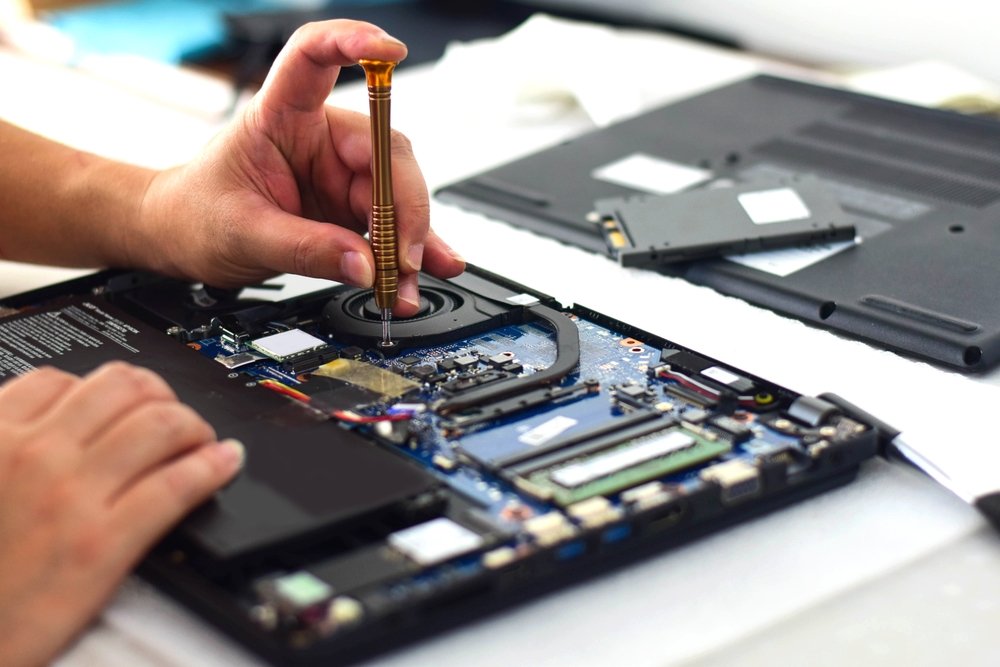 Laptop repair at DrTec computer shop in Ajman